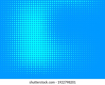 Blue dotted pattern, halftone background, Vector 