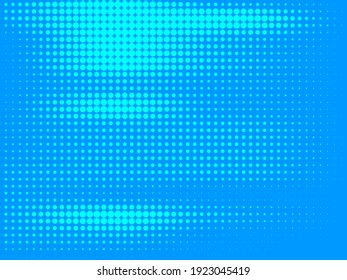 Blue dotted pattern, halftone background, Vector 