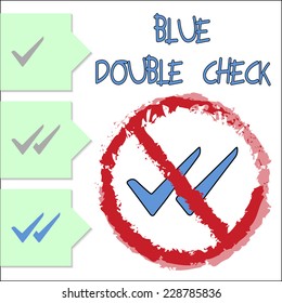 Blue Double Check