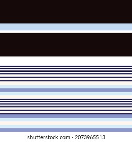 Blue Double striped seamless pattern design for fashion textiles and graphics