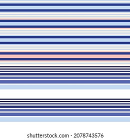 Blue Double striped seamless pattern design for fashion textiles and graphics