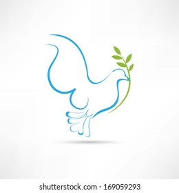 blue dove icon