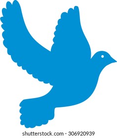 Blue dove icon