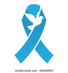 Blue Dove Ribbon