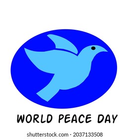 blue dove as a symbol of world peace day