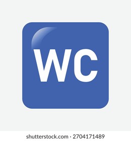 Vector azul del icono del Botón de la Descarga