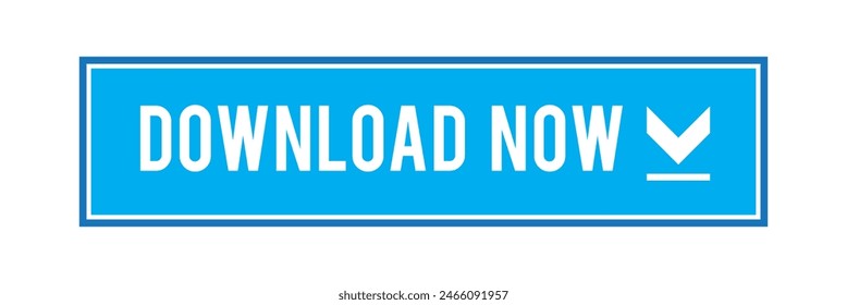 blue download button illustration on a white background