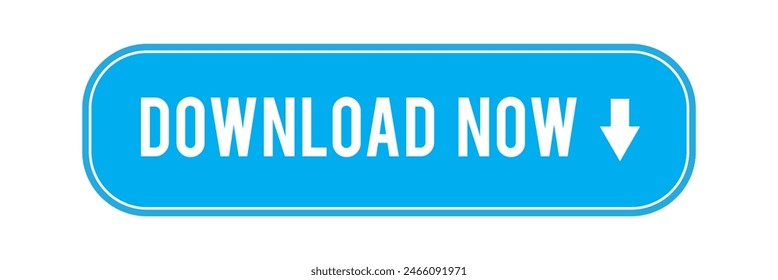 blue download button illustration on a white background