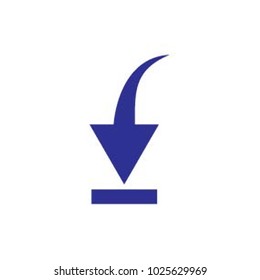 blue download icon