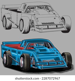 blue drag race racing car isolated in gray background for business elements, screen printing, digital printing,DGT,DFT and poster.
