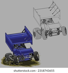 blue drag race splash racing car splash isolated in gray background for business elements, screen printing, digital printing,DGT,DFT and poster.