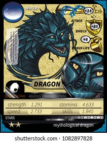 blue dragon bust game card