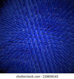 Blue dragon skin background, realistic squama vector illustration