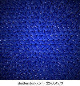 Blue dragon skin background, realistic squama vector illustration