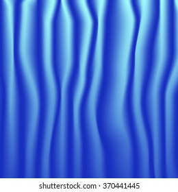 Blue drapery structure - digital generated background of free falling screens for graphic and design applications.
