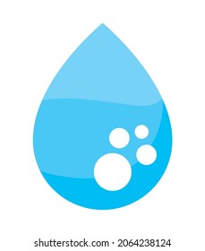 diseño de caída azul sobre blanco