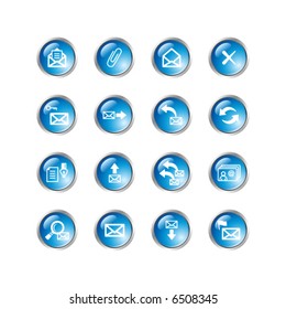 blue drop e-mail icons