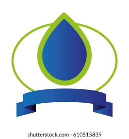 blue drop emblem icon