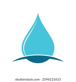 Blue Drop Water Logo Template