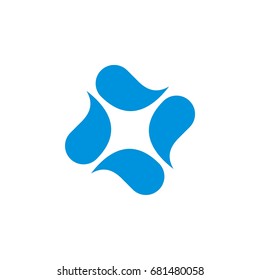 Blue Drop Water Splash Logo Template Illustration Design. Vector EPS 10.