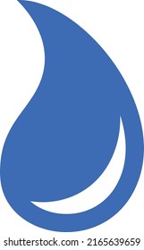 Blue droplet icon. Pure clean water symbol
