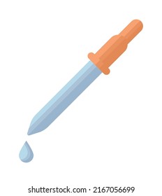 diseño de cuentagotas azules sobre blanco