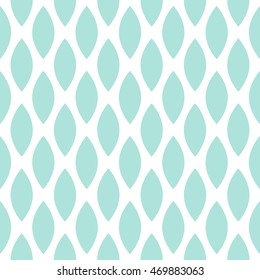 Blue drops vector seamless geometric pattern. Simple fine print background.