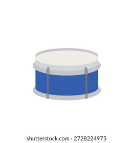 tambor azul com bateria tambores marchando banda ritmo música ritmo bateria som snare instrumento emoji símbolo ícone ícone vetor ilustração isolado flat