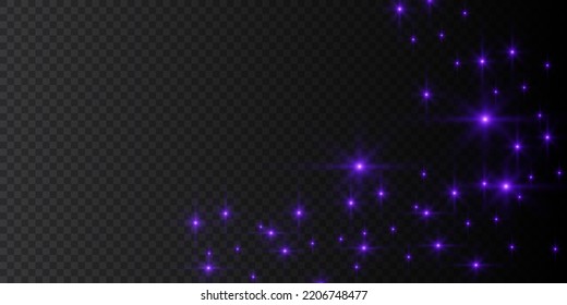 Blue dust. Yellow sparks shine light effect. Vector sparkles on a transparent background. Christmas abstract smoke and wind pattern. Shiny fairy dust particles with smoke and star in yellow color.