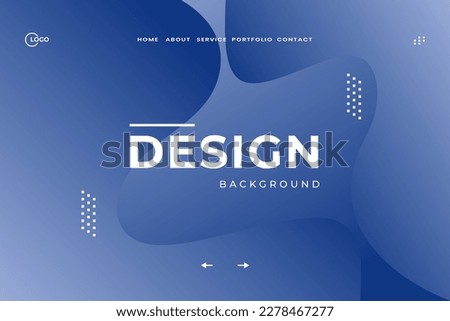 Blue dynamic 3D background with modern fluid shape concept and minimalist poster suitable for various design media, including banner, web, header, cover, billboard, flyer, and social media