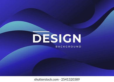 Blue Dynamic Abstract Background Design With a Vibrant Color Palette