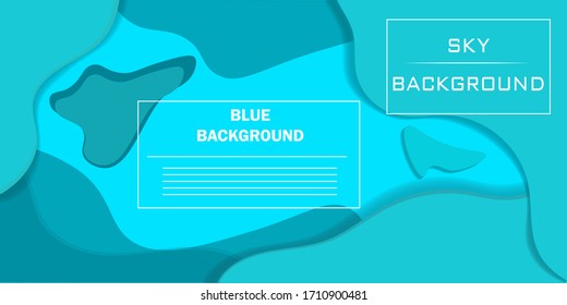 Blue dynamic background. Celestial elements with a liquid gradient. Vector illustration for poster, web, landing, page, cover, ad, greeting, postcard, promotion.