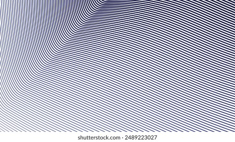 Blue dynamic curve line abstract background vector image for backdrop or presentation