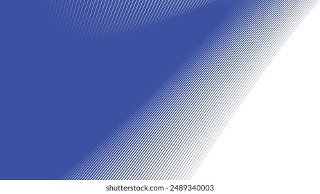 Blue dynamic curve line abstract background vector image for backdrop or presentation