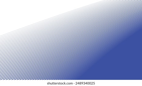 Blue dynamic curve line abstract background vector image for backdrop or presentation