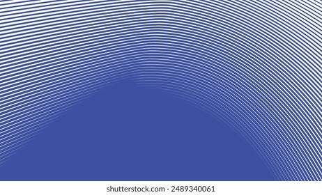 Blue dynamic curve line abstract background vector image for backdrop or presentation