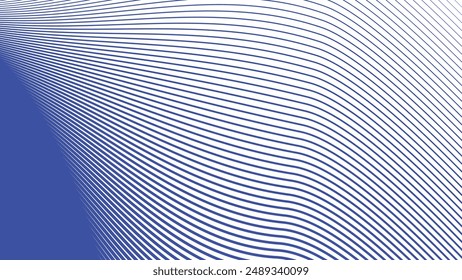 Blau dynamische Kurvenlinie abstrakte Hintergrund Vektorgrafik Bild für Hintergrund oder Präsentation
