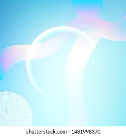 Blue dynamic shapes composition. Blue Abstract fluid color pattern