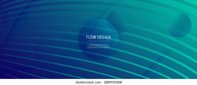 Blue Dynamic Wave. Fluid 3d Layout. Vector Geometric Line. Dynamic Wave. Wavy Texture. Flow Liquid. Abstract Background. Futuristic Landing Page. Dark Technology Illustration. Dynamic Wave.