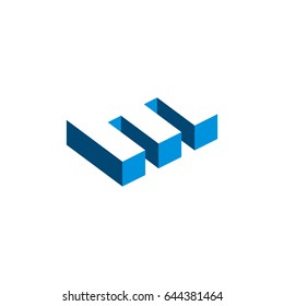 Blue e letter logo template Illustration Design. Vector EPS 10.