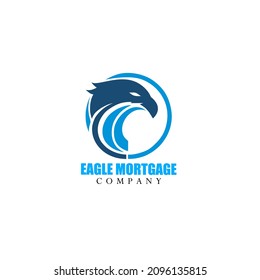 Blue eagle logo concept design.