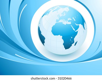 concepto de tierra azul