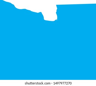 Blue earth county map in state of minnesota