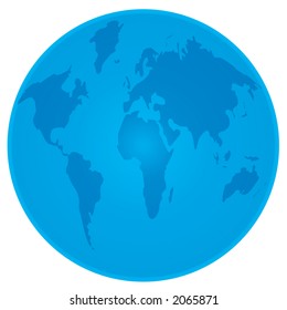 Blue earth illustration