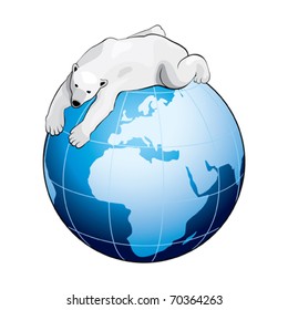 Blue Earth with Polar Bear