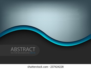 Blue earth tone background space with blue bright line for text and message modern design