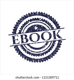 Blue ebook rubber texture