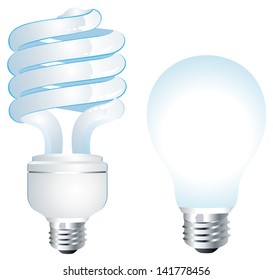 Blue Eco Light Bulb