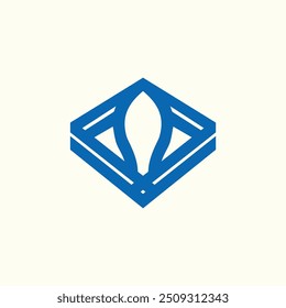 Diseño de logotipo de estudio de Educación azul.