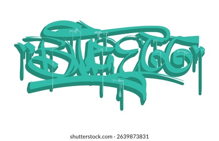 BLUE EGG graffiti tag style design